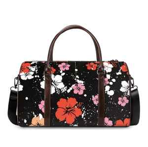 Bolso de mano de piel sintética de gran capacidad con logotipo personalizado al por mayor, bolso de lona de viaje de fin de semana, bolso de equipaje de negocios, accesorio de moda - Product Image 4