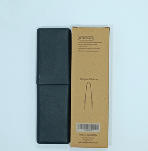 Limpiador de Lengua de Alta Calidad, Herramienta para Eliminar Bacterias, Raspador de Lengua Plateado para Cuidado Bucal, Acero Inoxidable Japonés - Product Image 1
