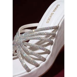 Sandalias Glitz Wedge 732 W, Cómodas para Exteriores, con Punta Abierta, Plataforma para Aumentar la Altura, Antideslizantes, para Primavera, Verano e Invierno - Product Image 2