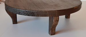 Soporte de pastel rústico de madera con aspecto desgastado de 4 pies Perfecto para bodas Fiestas para bodas Ocasiones especiales flor, romántico - Product Image 6