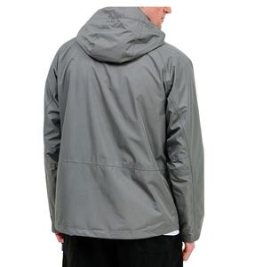 Veste de pluie ultra légère pour hommes, veste imperméable à capuche de couleur gris clair personnalisée avec fermeture éclair pour l'hiver, vente en gros - Product Image 6