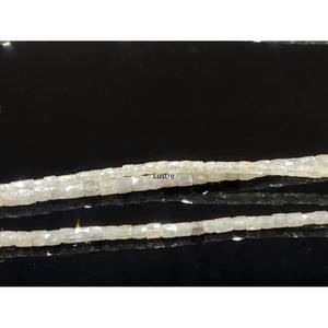 Cuentas de tubo facetadas blancas de grado AAA+ de 1.5-2.5 mm, diamantes naturales para la fabricación de joyería, venta al por mayor, suministro directo de fábrica. - Product Image 3