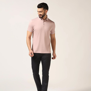 Venta al por mayor de secado rápido 100% algodón para Polo logotipo impreso personalizado sólido manga corta Jersey ropa de trabajo para fiesta - Product Image 3