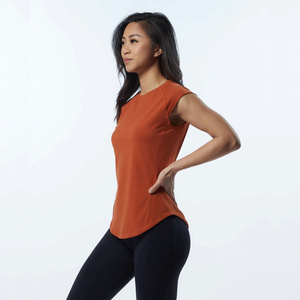 Fille motif 2025 été à manches courtes t-shirts femmes coton solide t-shirt O cou femme décontracté t-shirt mode doux respirant - Product Image 3