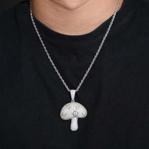 Hip Hop joyería de moda colgante VVS Moissanite letra personalizada colgante plata con letra Moissanite diamante colgante - Product Image 1