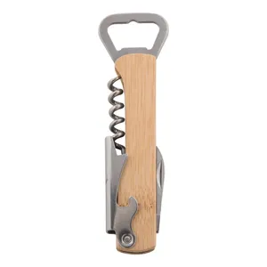 Cavatappi Personalizzato Sukubo in Bambù - Gadget Premium Apribottiglie per Vino - Product Image 1