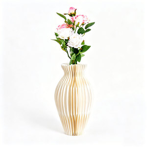 Centre de table au design nordique moderne, vase pliable en papier <span class=keywords><strong>origami</strong></span> 3D élégant en forme de nid d'abeille pour fleurs, décoration d'intérieur - Product Image 3