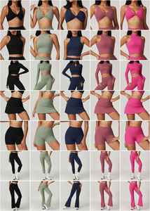 ชุดออกกำลังกายสองชิ้นสำหรับผู้หญิงเสื้อกล้ามและเลกกิ้งชุดออกกำลังกายสำหรับเล่นโยคะ - Product Image 4