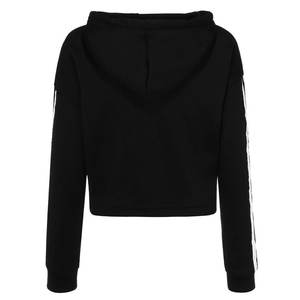 2025 nouveauté Logo personnalisé brodé respirant 100% coton biologique à capuche court pour les femmes avec fermeture à glissière conception bouffée impression - Product Image 4