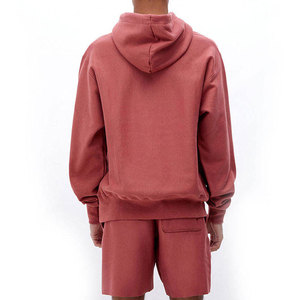 Conjuntos de Sudadera y Pantalones Cortos de Diseño Moderno, Logotipo Personalizado, Ligeros, Casuales, 100% Algodón, Ropa Urbana, Estampado Sólido, Tallas Grandes para Otoño - Product Image 2