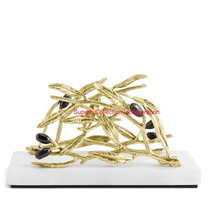 Servilletero de Metal con diseño de árbol de Coral dorado para mesa de comedor y accesorio de mesa decorativo de cocina para restaurante en casa - Product Image 1