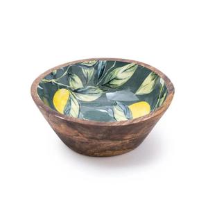 Meilleures ventes de bols en bois finis en émail de bois de mangue bols à salade faits à la main à bas prix. - Product Image 6