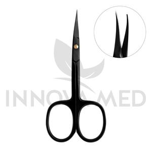 Fourniture directe de haute qualité manucure pédicure ciseaux emballage personnalisé cuticule dorée en acier inoxydable courbé pointu écologique - Product Image 6