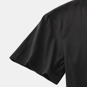 T-shirts formels pour hommes de haute qualité 100% coton Impression personnalisée Col en V Coupe régulière OEM Vente en gros - Product Image 6