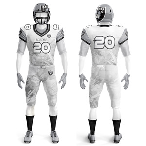 Uniforme de maillot de football américain à coupe ajustée pour homme Panneaux renforcés à fort impact Durable Robuste Sports Performance Top Sun XL - Product Image 1