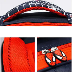 Sac à dos Spiderman pour garçons et filles, fermeture éclair, doublure en nylon et polyester, style national - Product Image 4