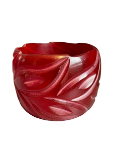 Nouvelle Manchette Artistique Tendance en Résine, Sculpture Haute Définition, Forme Irrégulière, Motif Floral, Décoration d'Intérieur, Artisanat pour Fête, pour Femme - Product Image 3