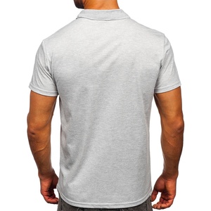 Vente en gros OEM polo de sport de golf à séchage rapide de haute qualité avec logo personnalisé respirant anti-odeur en coton uni anti-rides - Product Image 2