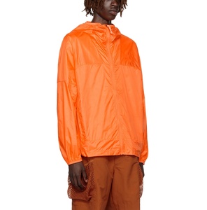 Chaqueta ligera informal con cremallera para hombre, chaqueta cortavientos para verano, chaqueta de nailon de tela tejida de bloque de Color con forro de malla personalizado - Product Image 4