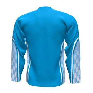 Venta al por mayor logotipo personalizado sublimación impresa ropa de hockey 100% poliéster secado rápido transpirable jóvenes adultos camiseta de hockey sobre hielo - Product Image 6