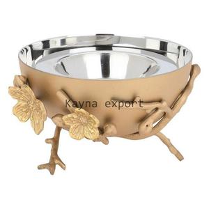 Kayna Export Handicraft Metal Bakhoor <b>Burner</b> Gold Plated Branch Design Room Office Middle East Style Eco-Friendly Incense <b>Burner</b> - Product Image 3