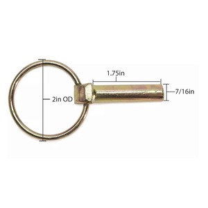 Lot de 10 broches Lynch avec anneau 7/16 "X 1-3/4 pouces - Product Image 3