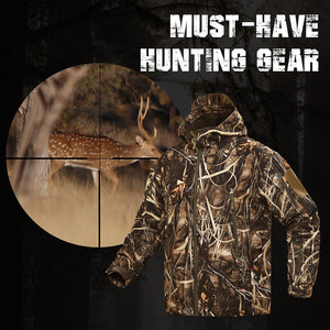 Veste de chasse professionnelle Softshell avec tissu durable et veste de chasse Softshell confortable pour hommes - Product Image 4