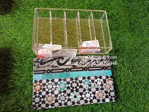 กล่องขนมแฟนซีพิมพ์ฝาปิดเคลือบไม้อะคริลิครูปทรงสี่เหลี่ยมหรูหราพร้อมรักษาความสดใหม่ - Product Image 6