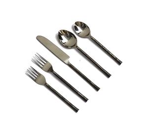 Ensemble de 4 couverts en métal plaqué or avec poignée pour mariage nouveau Look ensemble de couverts en métal nouveau couverts cuillère et fourchette - Product Image 5