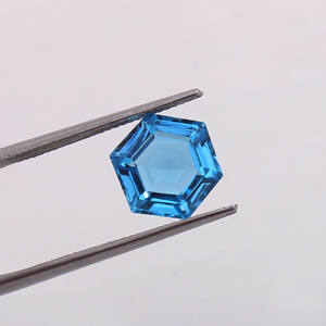 พลอยโทแพซเจียระไนแบบแฟนซีธรรมชาติสีน้ำเงินสำหรับทำเครื่องประดับกำหนดขนาดและน้ำหนักได้เองผลิตภัณฑ์จำนวนมาก - Product Image 1