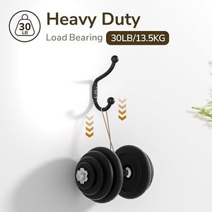 Unique Black <b>Wall</b> Mounted Aluminium Coat <b>Hooks</b> Hanger With Screw <b>for</b> Towel <b>Key</b> Robe Scarf Bag Cap Coffee Cups - Product Image 3