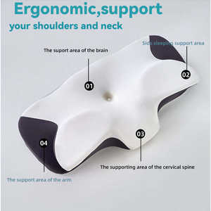 Almohada de espuma viscoelástica Udrive Usa Holding Contour, firmeza media, soporte refrescante para el cuello, para dormir de lado - Product Image 5