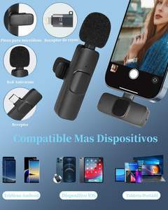 Micrófono de Solapa Inalámbrico (Micrófono Individual) con Reducción Inteligente de Ruido, Compatible con Transmisión en Vivo - Product Image 4