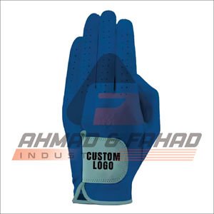 Gants de golf en cuir synthétique orange tous temps - Product Image 2