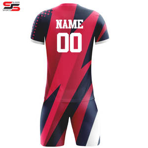 Jersey de fútbol barato de alta calidad de fábrica 100% poliéster Club conjuntos de uniformes de fútbol Kit de Jersey de fútbol ropa deportiva - Product Image 2