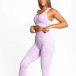 Sujetador de entrenamiento sin costuras de primera calidad para mujer, Sujetador deportivo personalizable de alto impacto, transpirable, con tiras, diseño sin espalda, de talla grande - Product Image 6