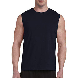 เสื้อกล้ามผู้ชายสีดำเรียบง่ายทันสมัยสำหรับฤดูร้อน ขายส่ง - Product Image 1
