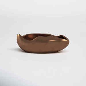 Bol à fruits secs en métal Design Leaf Rangement décoratif pour bol à noix Bol de rangement pour collations Bonbons et collations Durable - Product Image 4