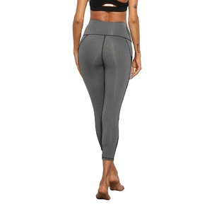 Women’s Seamless Yoga Leggings with Side Pockets High Waist Fitness Workout Sweat <b>Pants</b> for Gym Training & Activewear - Product Image 6