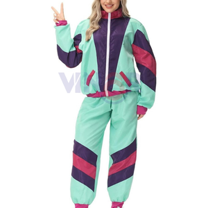 Conjunto de 2 Piezas de Moda OEM para Mujer, Chaqueta Cortavientos con Capucha, Estampado Sólido, Logotipo Personalizado, Elástico en 4 Direcciones, Ligero, Corte Regular - Product Image 2