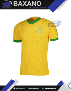 มาเมโลดี ซันดาวน์สเสื้อฟุตบอลพิมพ์ลายสีเหลืองเสื้อแข่งทีมเหย้าแบบยูนิเซ็กซ์แขนยาวระบายอากาศได้ดีเสื้อยืดกีฬาน้ำหนักเบา - Product Image 6