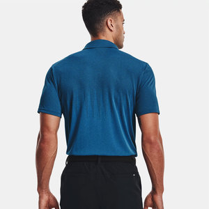 Polo de golf sólido de manga corta personalizado al por mayor transpirable - Product Image 4