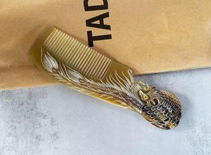 หวีผมเขาควายสำหรับผู้ชายและผู้หญิงหวีผมแบบมีเขานวดในร้านเสริมสวย - Product Image 3