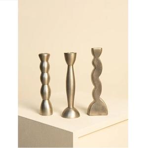 Home Decoration Metal Candle Holder Candle <b>Stand</b> for Lighting and Set Stylish Antique Finish Decorative Candle Jar Holder - Product Image 5