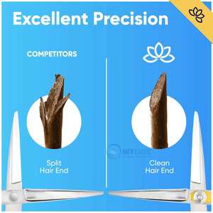 INSTRUMENTOS QUIRÚRGICOS INTENSOS Acero inoxidable japonés 440C Tijeras de corte de cabello para diestros Barberos 6,75 ''Longitud total Fina - Product Image 2