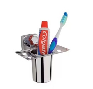 Porte-brosse à dents mural moderne fait à la main en métal de qualité durable brillant fini fournitures décoratives de salle de bain - Product Image 6