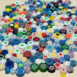 Venta al por mayor 8mm Multicolor Tiny Millefiori Lampwork Glass Beads para DIY joyería pulseras y fabricación de cristales - Product Image 2