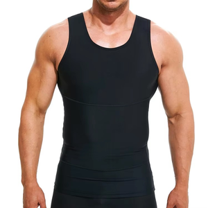 Camiseta Deportiva de Entrenamiento para Hombre, Sin Mangas, de Poliéster, Lisa, para Gimnasio y Fitness, Suministro de Fábrica - Product Image 1