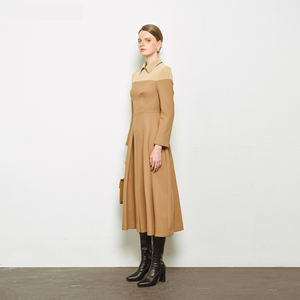 HADIE ROBE MIDI PLISSÉE Haute Qualité Anti-Rides Respirant Élégant 60% Viscose Emballage Personnalisé du Fabricant du Vietnam - Product Image 2