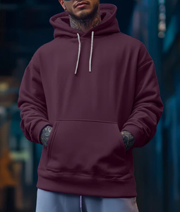 OEM personnalisé 100% coton polaire lourd 480 GSM logo personnalisé haute qualité surdimensionné épaule tombante hommes sweats à capuche du Bangladesh - Product Image 5